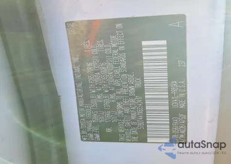 2006 Toyota Tundra Double Cab Sr5 from USA, damaged, VIN 5TBDT441X6S542417